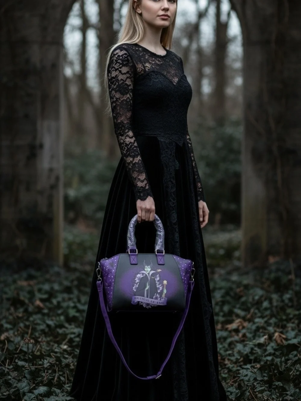 Loungefly Disney Maleficent Mistress of Evil Satchel Crossbody Bag NWT